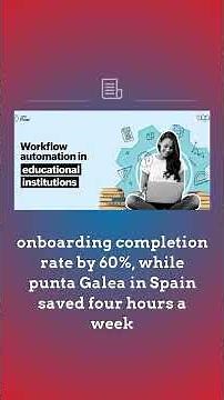 Automation in education with real world workflow examples