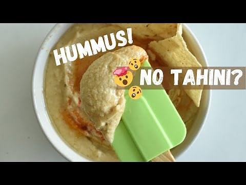 make hummus without tahini, easy hummus recipe