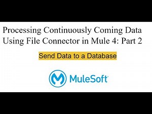 Processing Continuously Coming Data Using File Connector in Mule 4: Part 2