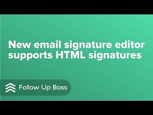 New email signature editor lets you customize your signature easier with HTML
