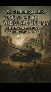#Domovinski rat 28. studenoga 1993. Sjećanje na žrtve šibenskog zaleđa Na današnji dan prisjećamo se jedne od najtragičnijih epizoda iz Domovinskog rata. U šibenskom zaleđu srpska vojska počinila je teške zločine nad civilima. U okupiranim selima okrutno je ubijeno 83 starijih hrvatskih civila – ljudi koji nisu predstavljali nikakvu prijetnju, već su ostali u svojim domovima vjerujući da im nitko neće nauditi. Godinama su bili izloženi teroru, mučenjima, premlaćivanjima, progonu i ponižavanju. M