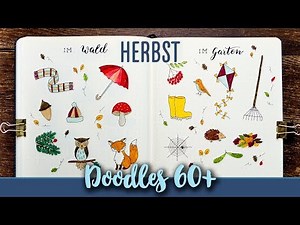 Bullet Journal Doodles: Herbstmotive selbst zeichnen (deutsch)