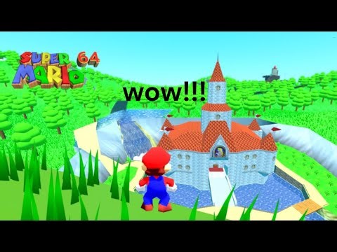 super mario 64 open world is way too insane!!!