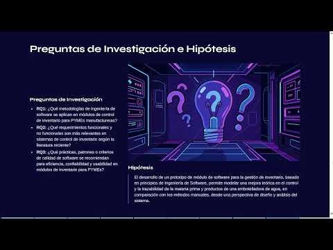 Propuesta de Proyecto: Desarrollo de prototipo de modulo para gestion de inventario