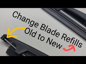 How To Video: Change Wiper Blade Rubber Refill Inserts