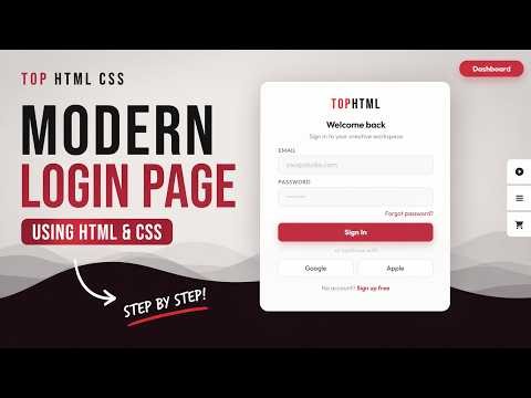 Login Page HTML & CSS | Login Form Tutorial 2026 #htmlcss #trending