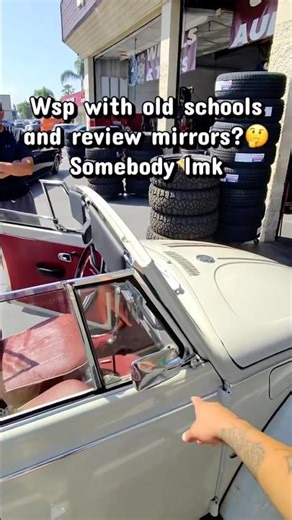 can someone tell wsp with old schools and review mirrors?🤔 #haloleek #classiccars #orangecounty