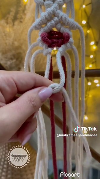 Makramee Tutorial #makramee #macrame #makrameeliebe #makrameehandmadee #diy #kendinyap