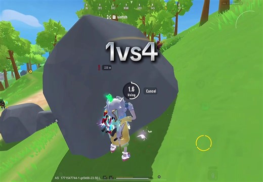 1 vs 4 Challenge in Sausage Man Battle Royale