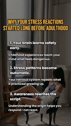 Your stress habits come from early wiring—awareness starts the change. #brainfacts #psycholgyfacts
