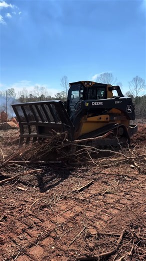 Efficient Raking with a 10-Foot HD Rake in Stump Holes