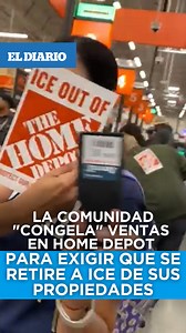Cientos de activistas están "congelando" las ventas en Home Depot comprando y devolviendo raspadores de hielo ❄️ en protesta. El mensaje: ¡Scrape ICE off your properties! La comunidad denuncia que los estacionamientos de Home Depot se han vuelto "cotos de caza" de ICE, poniendo en peligro a trabajadores y clientes inmigrantes. Exigen a la empresa dignidad, seguridad y que actúe inmediatamente. ¿La demanda? Prohibir la presencia de agentes de Inmigración y Control de Aduanas (ICE). ¿La táctica? I