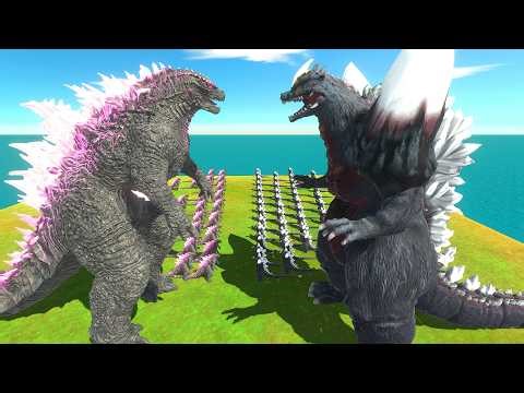 Space Godzilla Makes a Comeback... Can Evolved Godzilla Survive? - Animal Revolt Battle Simulator