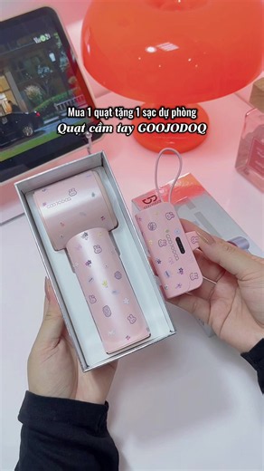 Quạt cầm tay Goojodoq mini: review, sạc dự phòng và mua ở đâu