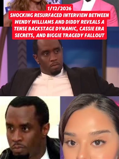 Shocking resurfaced interview between Wendy Williams and Diddy reveals a tense backstage dynamic, Cassie era secrets, and Biggie tragedy fallout #WendyWilliams #Diddy #backstage #controversy #fyp