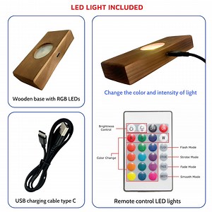 Remote Control RGB LED Night Light - Remote for Resin Night Lights, Powered Through USP Type C Charging Port - Etsy