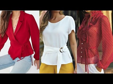 40 NUEVOS MODELOS DE BLUSAS de MODA 2022 SENCILLAS ELEGANTES BONITAS Y MUY FEMENINAS / 40 BLUSAS