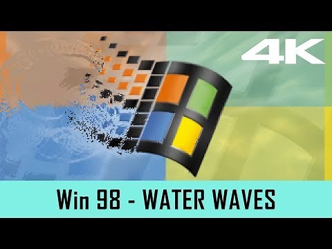 Windows 98 Screensaver - Water Waves (4K)