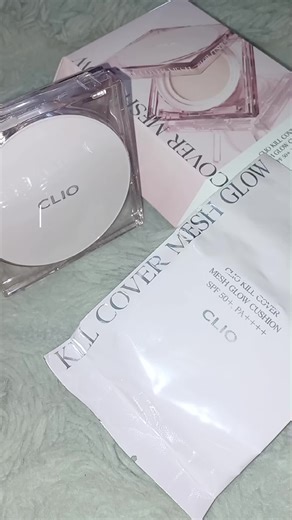 CLIO | MESH GLOW CUSHION with SPF50 PA #CLIO #MeshGlowCushion #kbeauty #anyunjin #YUNJIN_IVE #IVE #rebelheart #unboxing