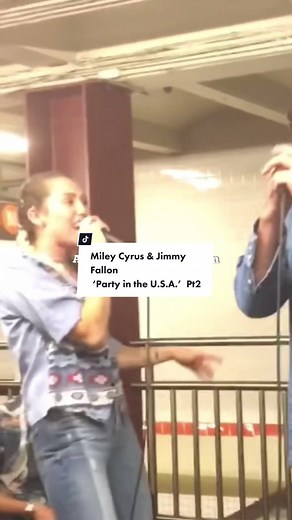 Miley Cyrus & Jimmy Fallon Surprise NYC Subway Performance 'Party in the U.S.A.'