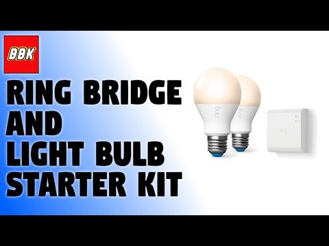 Ring Bridge and A19 Smart LED Bulb Starter Kit Unboxing and Review with Ring Wired Floodlight