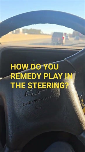 How do you remedy play in the steering on 1996 Chevy 3500 gas truck? #chevy