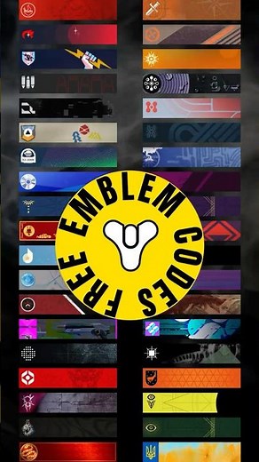 EVERY SINGLE DESTINY 2 EMBLEM CODE