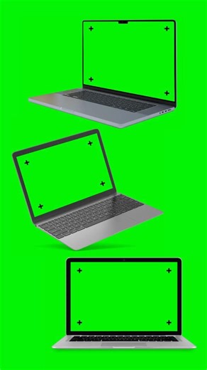 Laptop Screen Tracking Green screen #animation #greenscreen #