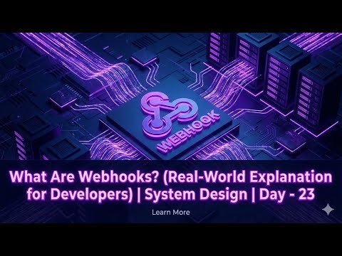 What Are Webhooks? (Real-World Explanation for Developers) | System Design | Day - 23