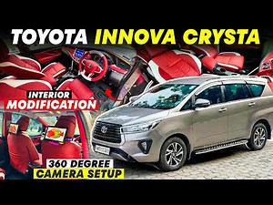 Toyota Innova Crysta Interior Modification 🔥 360 Degree Camera Setup 🔥 Innova Crysta Modifications 🔥