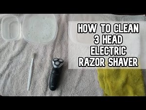 How to empty and clean 3 head electric razor shaver DIY video #razor #shaver #electricshaver