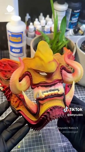 Guess how many steps it takes to craft this epic Oni samurai mask? Multiple parts, multiple colors—all from one Kobra X.🔥 Power that makes every print come out just right. Let's say NO to complicated workflows. Printer: Anycubic Kobra X Acreator: @abovewongart Search
