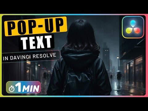 How to do ANIMATED POP Effect in Davinci Resolve