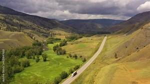 British Columbia's Wetlands: Greenery along Cariboo Highway near Clinton BC