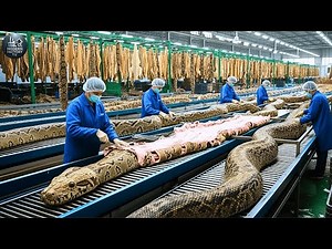 Inside the Snake Leather Factory From Snake Skin to Luxury Jacket Full Process