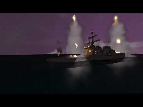 Terran Titans Modern Naval Weapons - Arleigh burke missile defence demo