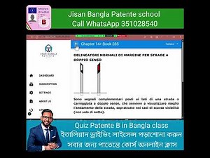 Patente B Bangla 2025 jisan bangla patente Italian driving license online school Call 3510128540