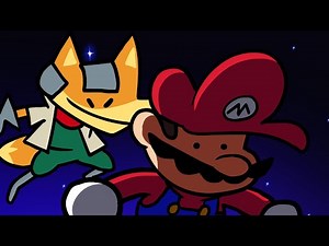 Melee Fox's opening strike against Speedrunner Mario