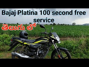 Bajaj Platina 100 Fi second free service in Telugu #bajajplatina100 #telugumotovlogs #warangal