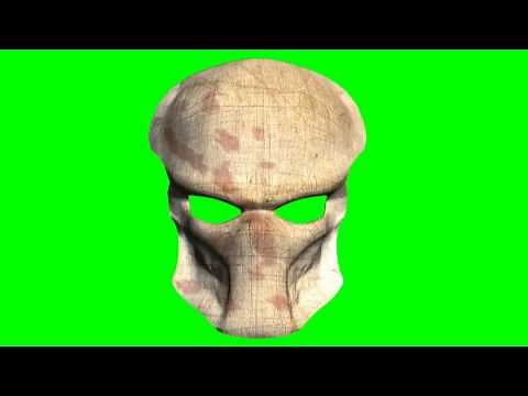 Predator Mask - green screen effects - free use