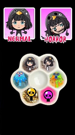 ULTIMATE SPRUNKI OC-Googoogaga, monster and Brawl stars Normal Vs HORROR. #colormixing #magicpaint