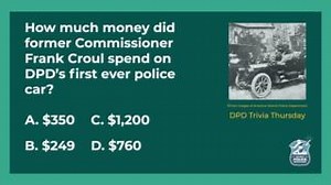 8 comments | How much do you know about DPD history, #OneDetroit? Guess the answer to the question below, and check our page tomorrow at noon to see if you guessed correctly. #DPDTriviaThursday #PositivelyDPD ✨ | Detroit Police Department | Facebook