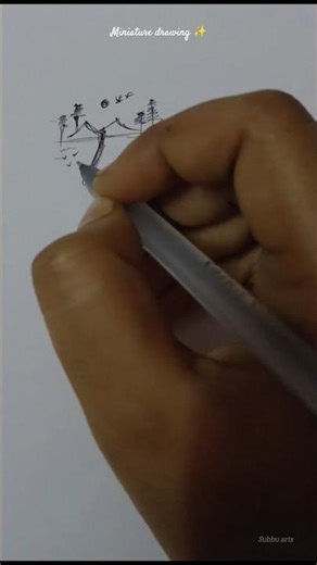 mini drawing nature ✨#shorts #art #trending