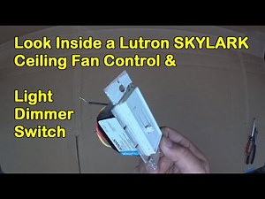 Look inside a Lutron Skylark dimmer & ceiling fan control, light switch, disassemble, inspection