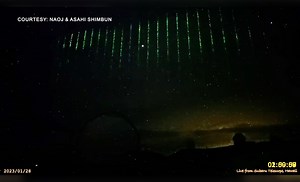 Chinese satellite lasers recorded over Hawaii