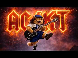 AC/KT - The Night Stalker | Official Meowsic Video (AC/DC Parody Band)