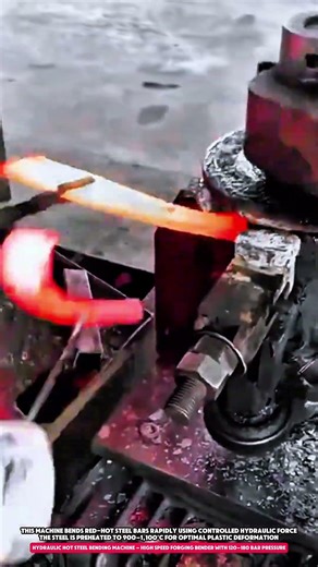 Hydraulic Hot Steel Bending Machine – High Speed Forging Bender with 120–180 Bar Pressure