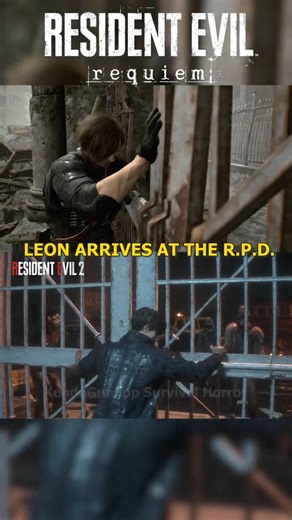 LEON ARRIVES AT THE R.P.D. - RESIDENT EVIL 9 REQUIEM VS RE2 #ResidentEvil #ResidentEvilRequiem