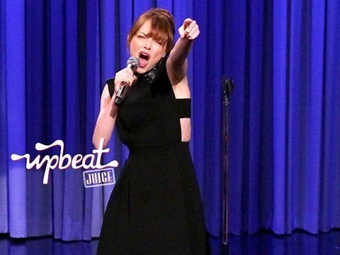Emma Stone and Jimmy Fallon Lip Synch