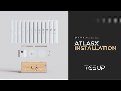 TESUP AtlasX Wind Turbine - Installation Video